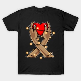 Holding Heart Valentines Shirt For Boys & Girls T-Shirt